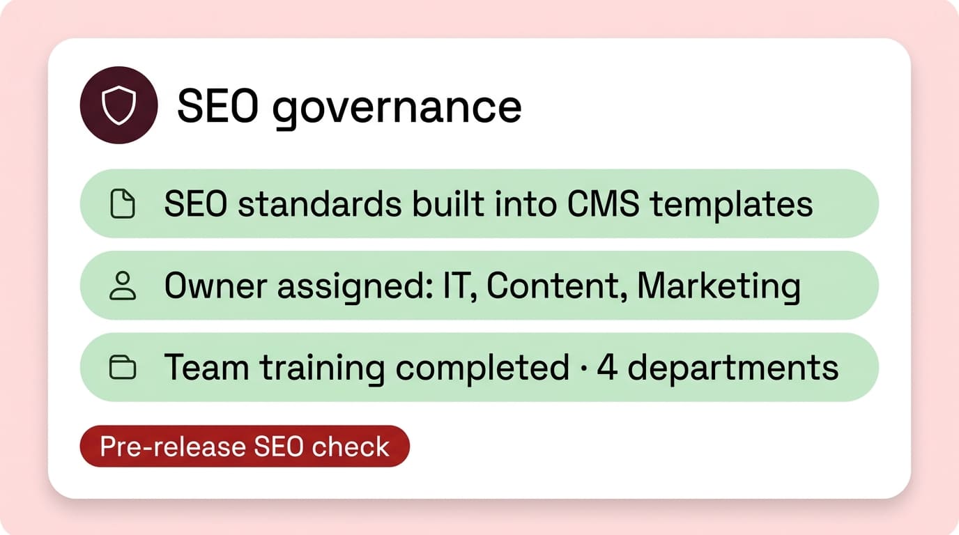 Governance, standards and enablement